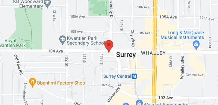 map of 1902 13398 104 AVENUE